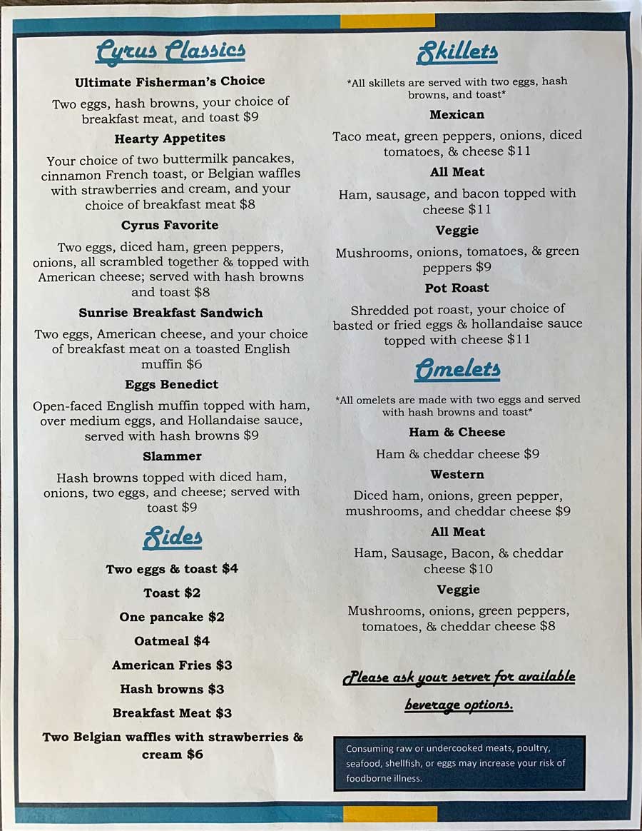 The Lodge Bar & Restuarant Cyrus Resort Lake of the Woods